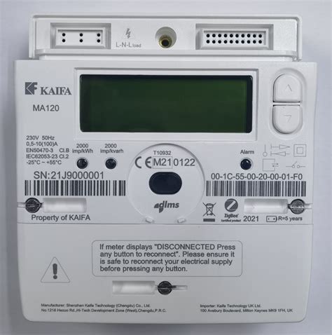 If you have a Kaifa MA120 then that&39;s the non-dual rate meter, if you have the Kaifa MA120B then that is the 5 terminal dual rate version. . Kaifa ma120 smart meter